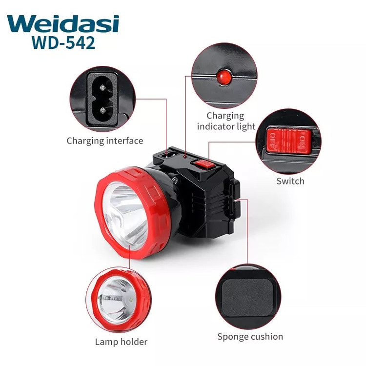چراغ پیشانی ویداسی مدل WD-542