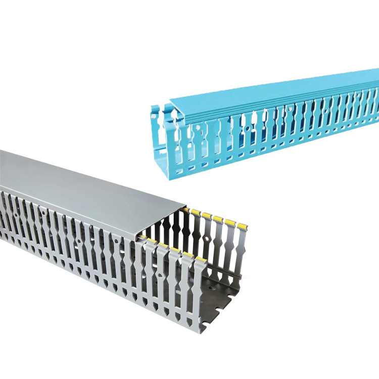 داکت شیاردار بههمراه درب، عرض 40 ارتفاع 60 رعد مدل RWD40*60 (شاخه 2 متری )